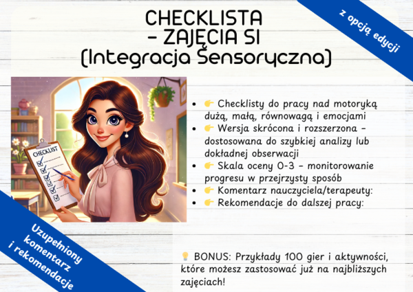 CHECKLISTA – ZAJĘCIA SI (Integracja Sensoryczna)