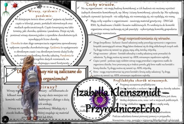 Sketchnotka/notatka/streszczenie/wklejka/ściąga dla ucznia i nauczyciela. Temat „Dlaczego wirusy nie są zaliczane do organizmów?” w pdf. Biologia 5 dział „Klasyfikacja i systematyka. Wirusy. Bakterie. Prostisty. Grzyby.”. Wykonana na podstawie podręcznik