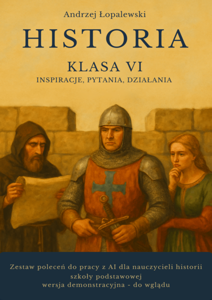 Historia – klasa VI. Inspiracje, pytania, działania. Zestaw poleceń do pracy z AI dla nauczycieli historii szkoły podstawowej_wersja demo