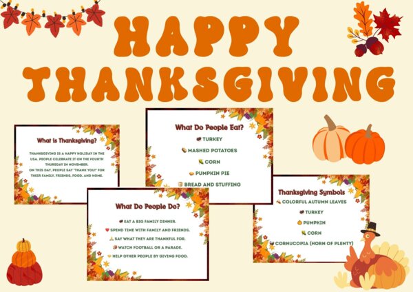 Thanksgiving - gazetka na święto Dziękczynienia