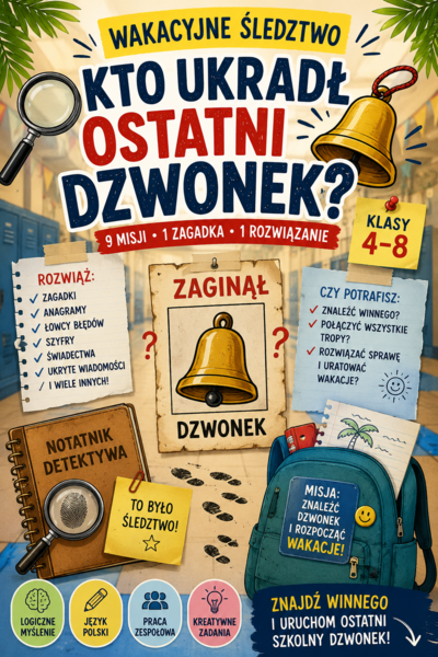 Wakacyjne Śledztwo | Kto ukradł ostatni dzwonek? | klasy 4–8