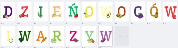 DZIEŃ OWOCÓW I WARZYW - GIRLANDA