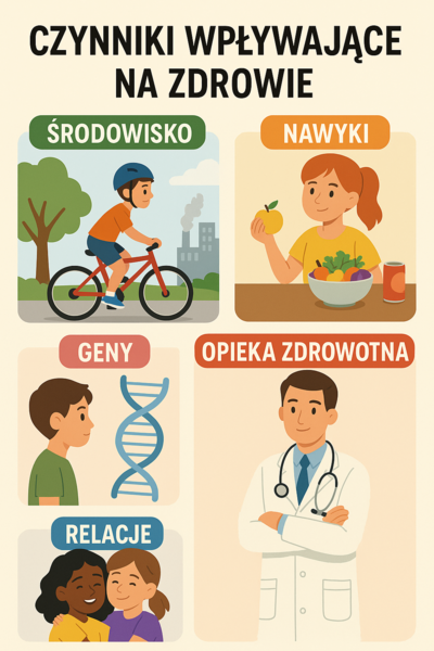 Edukacja zdrowotna – Lekcja 2 - Czynniki wpływające na zdrowie - środowisko, nawyki, relacje