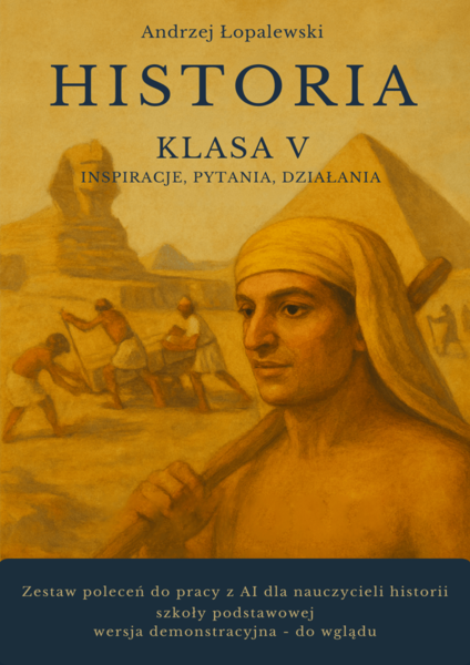 Historia – klasa V. Inspiracje, pytania, działania. Zestaw poleceń do pracy z AI dla nauczycieli historii szkoły podstawowej_wersja demo