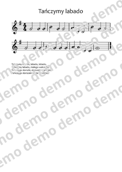 Tańczymy labado nuty literowe