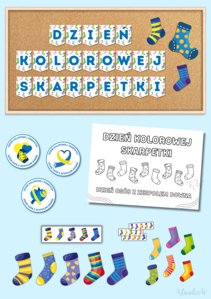Dzień Kolorowej Skarpetki - zestaw