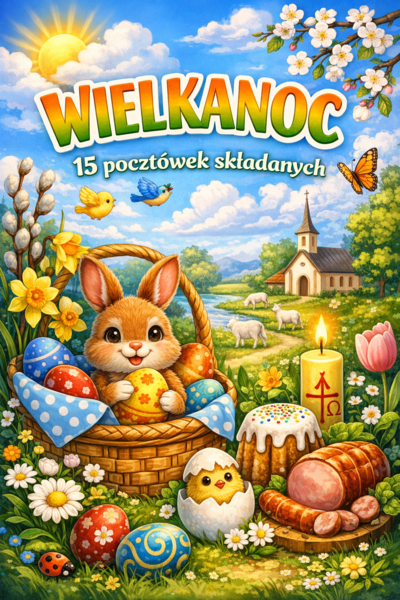 WIELKANOC pocztówki składane