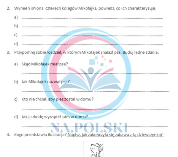 Mikołajek - kartkówka z treści