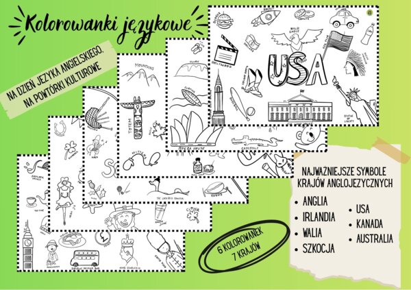 Kolorowanki językowe