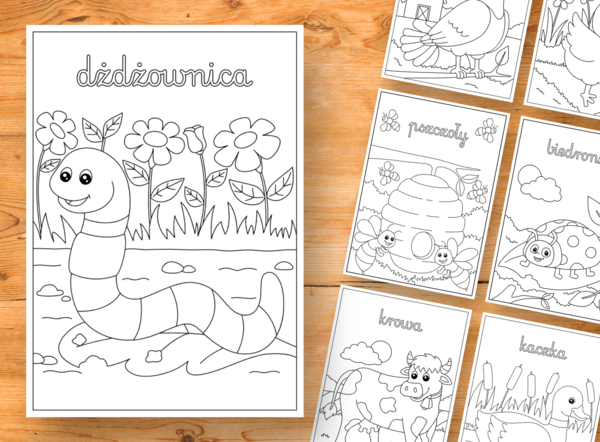 Zwierzęta - kolorowanki (30 stron)