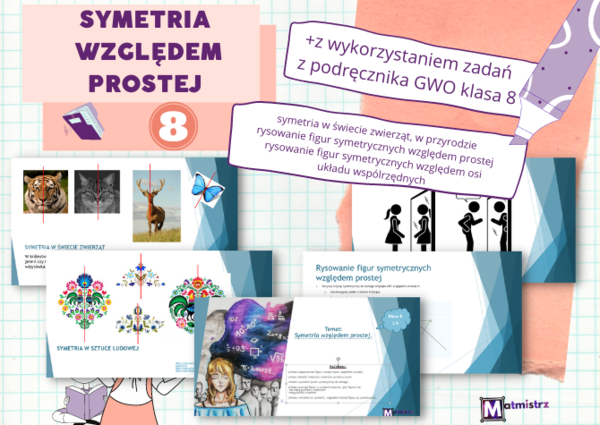 Symetria względem prostej - scenariusz lekcji matematyki