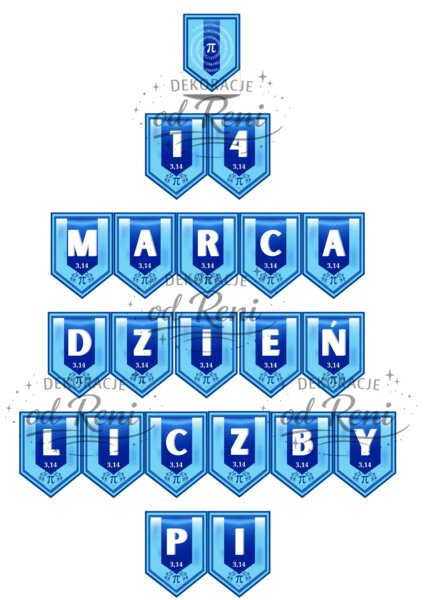 Girlanda 14 MARCA   DZIEŃ LICZBY PI