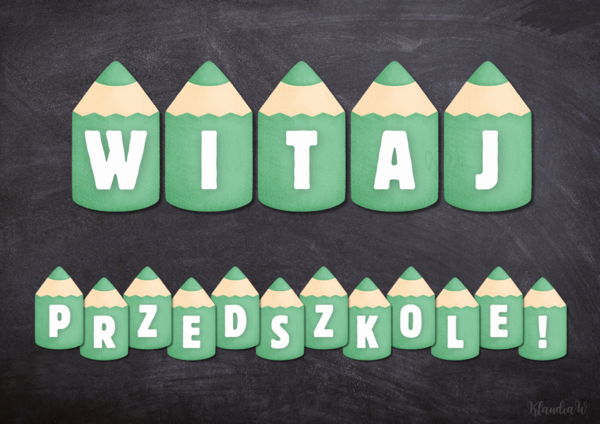 Girlanda „WITAJ PRZEDSZKOLE!”
