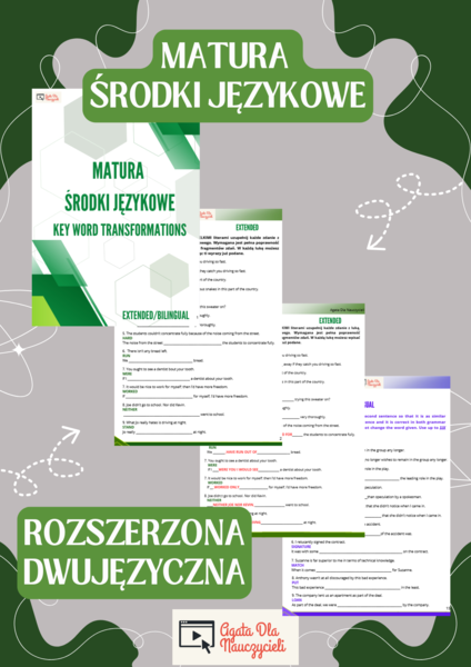 Matura rozszerzona/dwujęzyczna - keyword transformation