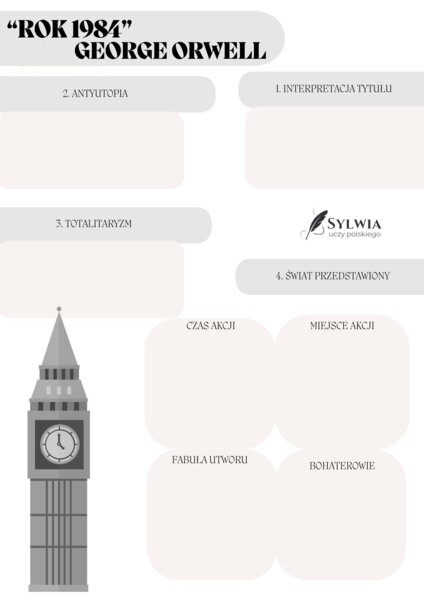 📒Notatnik maturalny "Rok 1984" George Orwell
