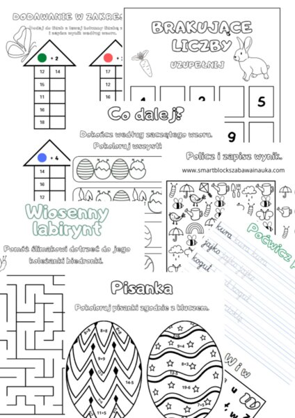 Karty pracy Wiosna/Wielkanoc