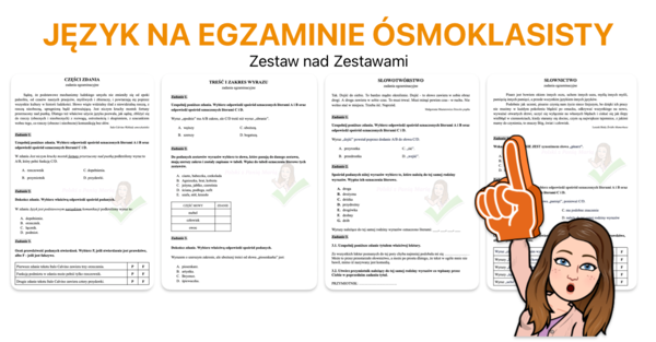wiedza o języku na egzaminie ósmoklasisty - Zestaw nad Zestawami