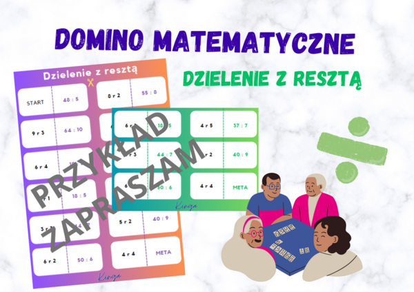 Domino - Dzielenie z resztą.