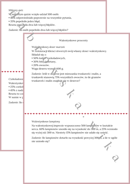Walentynkowe procenty