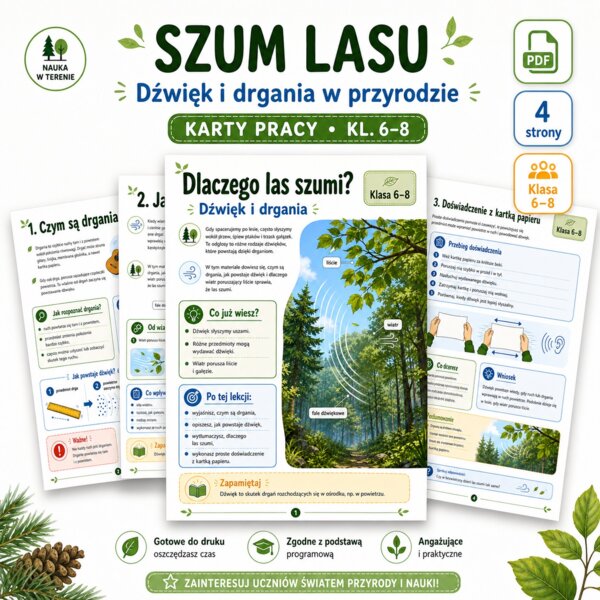 Dlaczego las szumi? Dźwięk i drgania