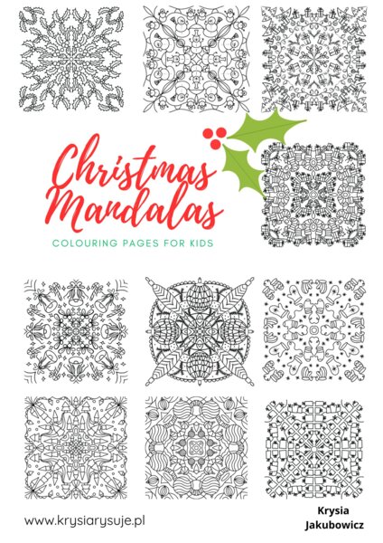 Christmas Mandalas - Kolorowanka