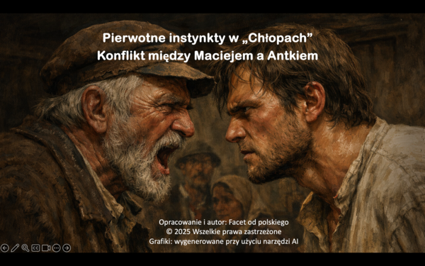 Pierwotne instynkty w "Chłopach" - konflikt Macieja z Antkiem