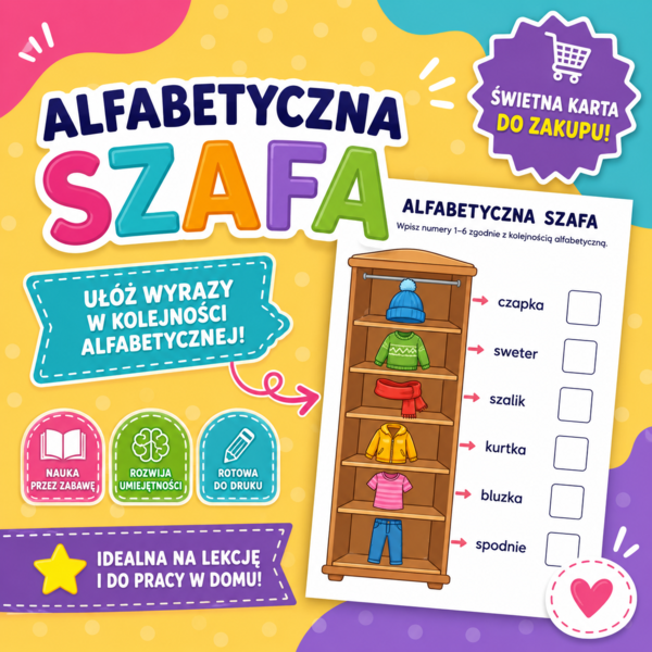 Alfabetyczna szafa [W świecie liter i głosek] [Zamieńmy słowo 4]