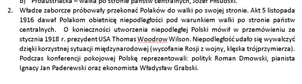 Notatki - I wojna światowa