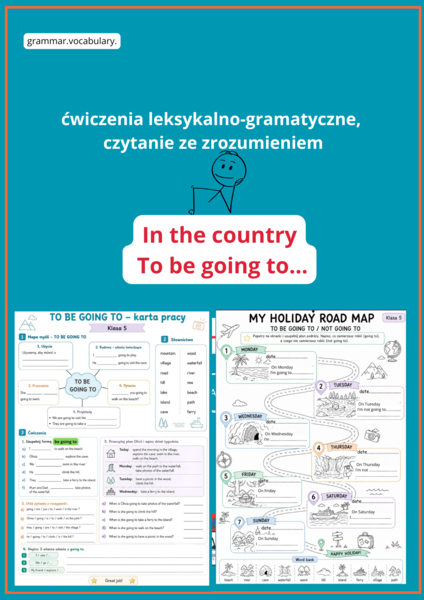 TO BE GOING TO- IN THE COUNTRY- BRAINY 5/ UNIT 8- Atrakcyjne karty pracy