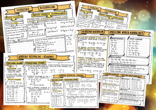 Wyrażenia algebraiczne i równania -klasa 6