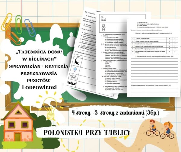 sprawdzian - Tajemnica domu w Bielinach