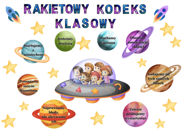 🚀 Gazetka Rakietowy Kodeks Klasowy –68 stron w rozmiarze A4 i mniejszym| Zestaw kolorowy i biało-czarny w 2 wersjach- idealny do kolorowania