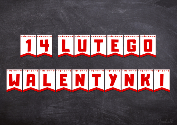 Walentynki - girlanda