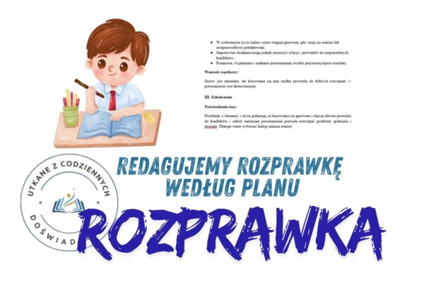 Redagujemy rozprawkę według planu-przykład 3