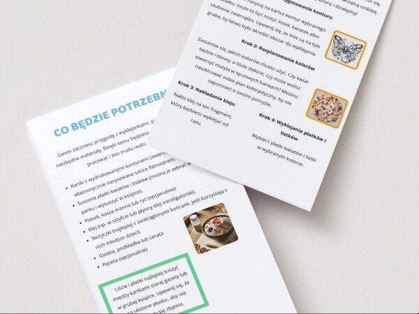 Mini-wyklejanki z naturalnych materiałów