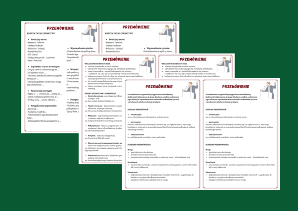 PRZEMÓWIENIE - wklejka – 3 wklejki - ćwiczenia redakcyjne - egzamin