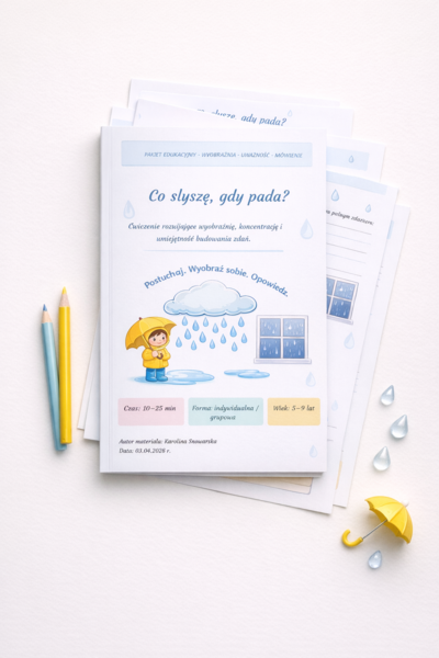 Co słyszę, gdy pada?