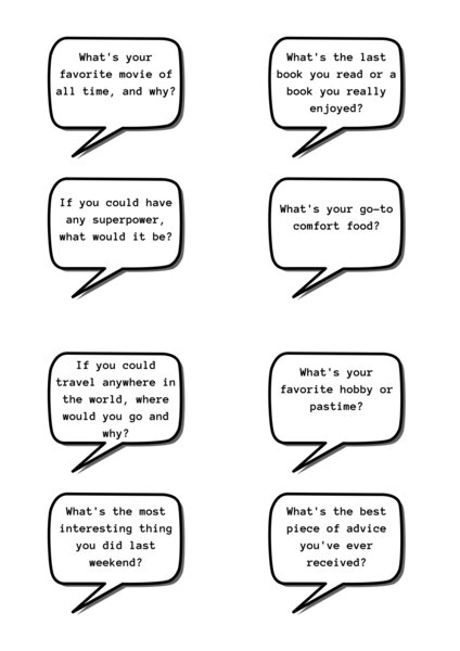 Speaking Questions Beginner