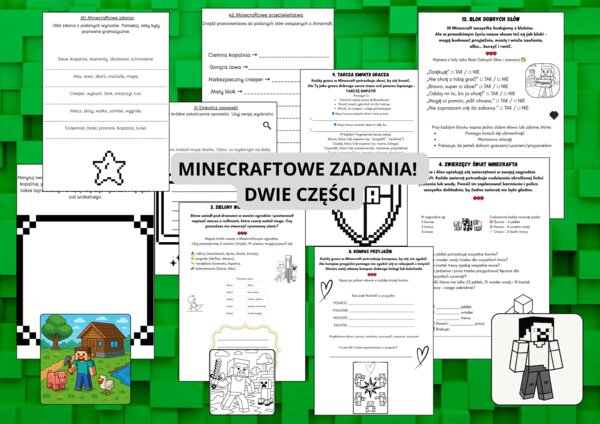 Dwie części Minecraftowych zadań!