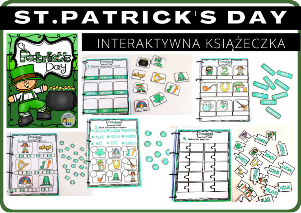 ST.PATRICK'S DAY - INTERAKTYWNA KSIĄŻECZKA - Dzień Świętego Patryka