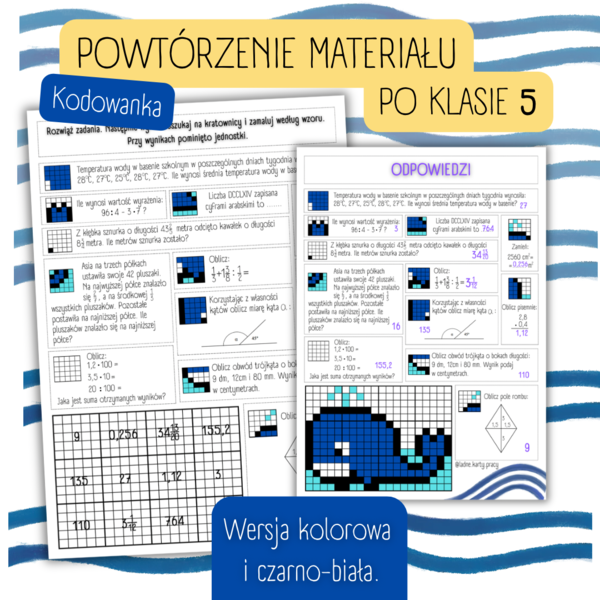 POWTÓRZENIE MATERIAŁU PO KLASIE 5 - kodowanka / bloksy