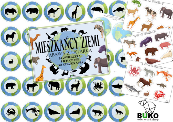 Mieszkańcy Ziemi - zabawa z latarką