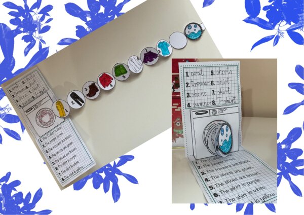 Clothes Ubrania wklejka pralka czarno biała