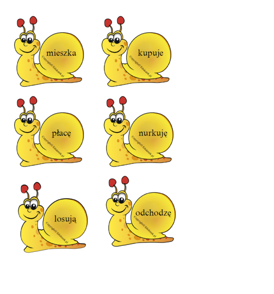 Gramatyczne ślimaki – utrwalanie gramatyki