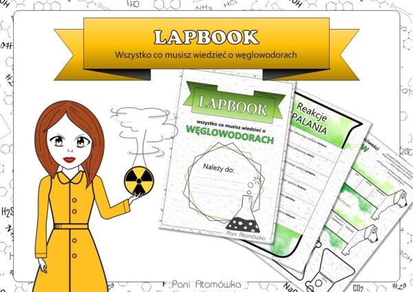 Klasa 8. Chemia. Węglowodory. Lapbook - Wszystko co musisz wiedzieć o węglowodorach. MOC powtórki.