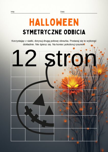 HALLOWEEN symetria odbicia