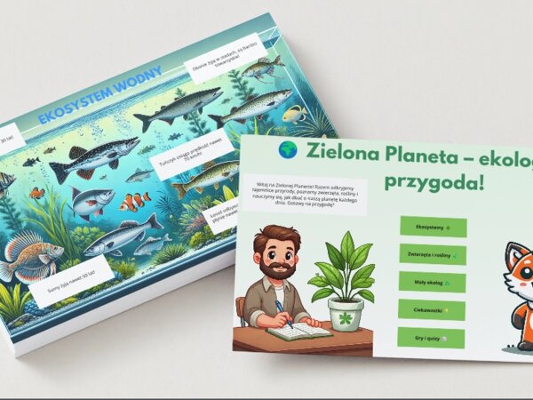 Ekologiczna przygoda. Ekosystem wodny. Ekosystem leśny. Gra MEMORY. Puzzle. QUIZ. [PAKIET]