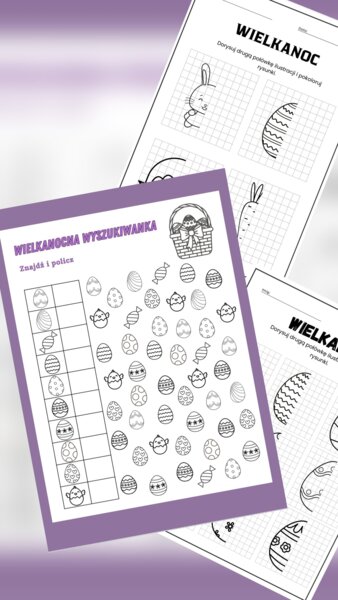 Wielkanoc karty pracy