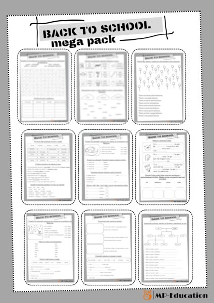 Back to school - Mega pack materiałów na lekcje języka angielskiego