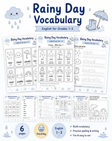 Rainy Day Vocabulary
